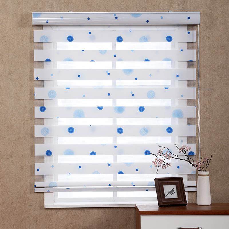 厂家供应 柔纱百叶帘 百叶窗帘卷帘 防水防油优质布料