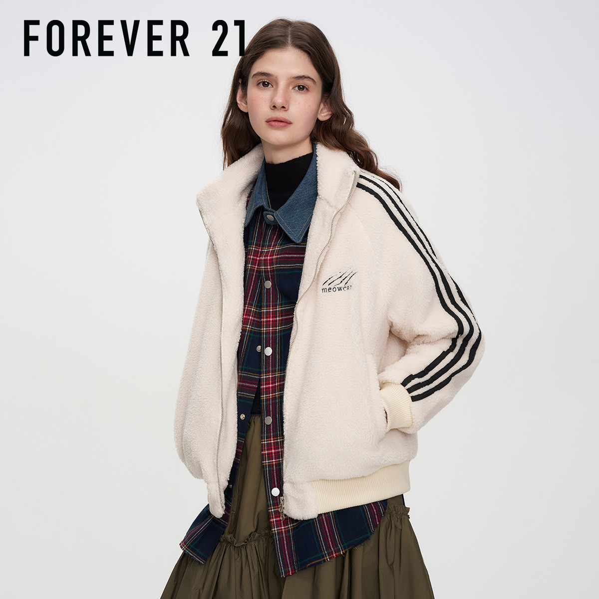 FOREVER21美式复古风短外套