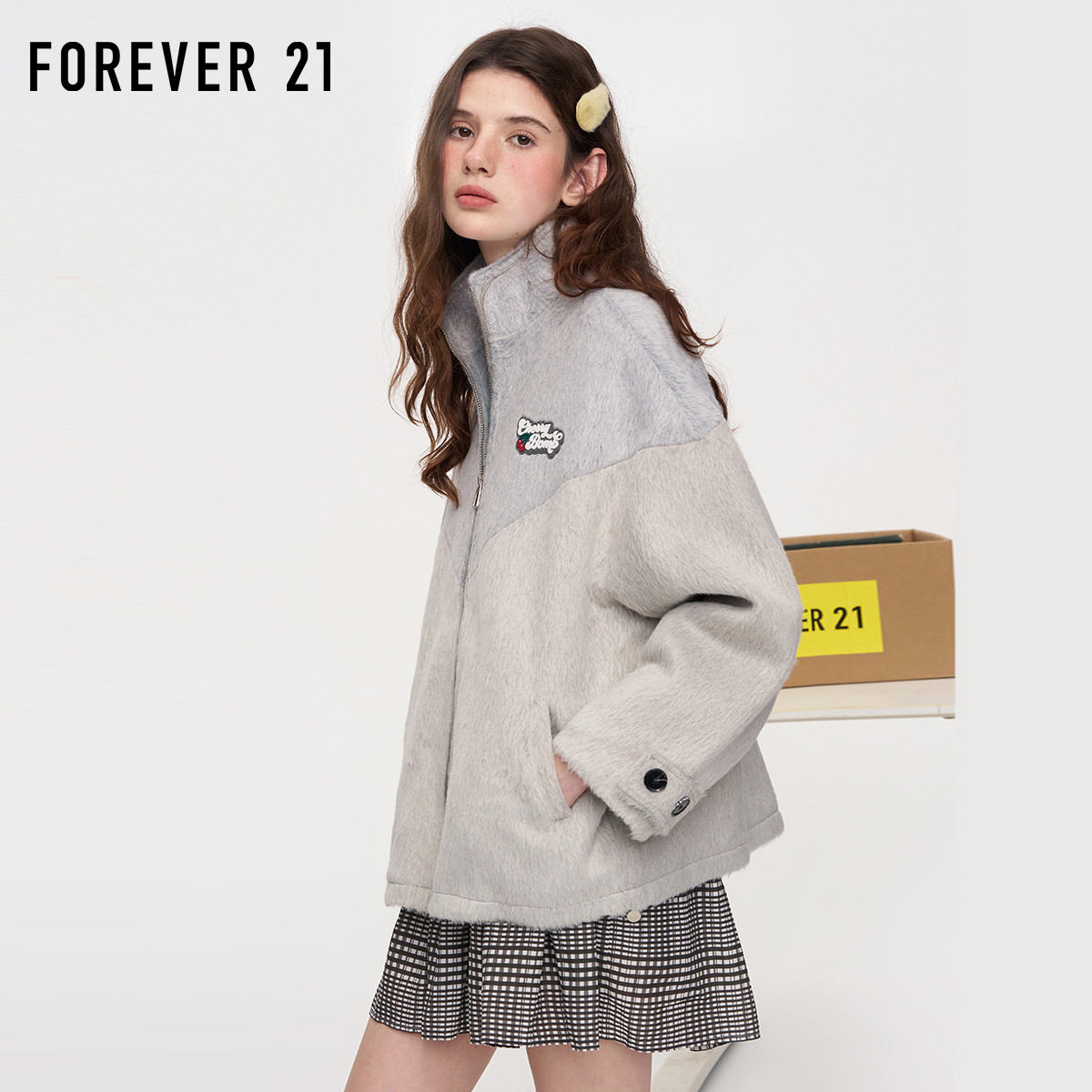 FOREVER21韩系棒球服外套