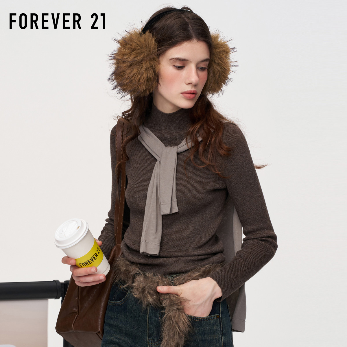 forever21高领打底衫女