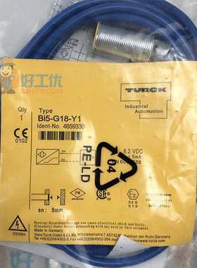 图尔克  接近开关Bi5-G18-Y1 现货4659330