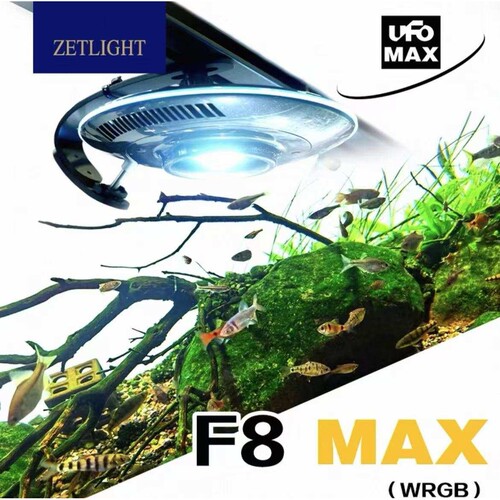 积光飞碟F8 MAX鱼缸灯原生溪流吉罗金鱼爆藻增艳灯UFO南美APP调控