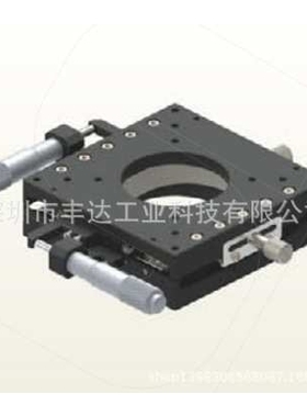 零售 XY轴滑台千分尺旋钮式带通孔交叉滚子型XYPPG100
