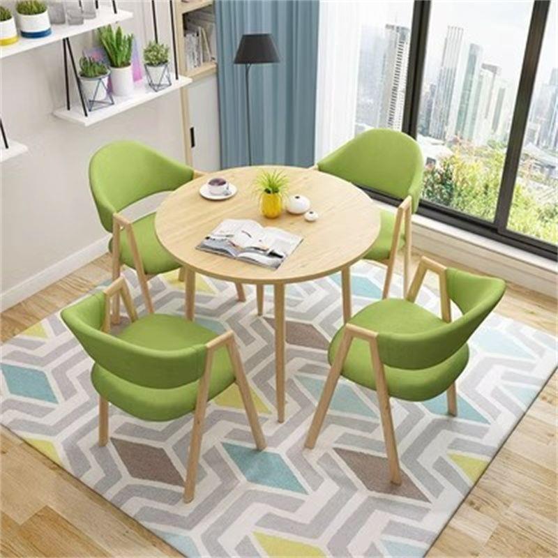 简约桌椅组合接待商务洽谈办公室休闲4s店咖啡厅奶茶店售楼小圆桌