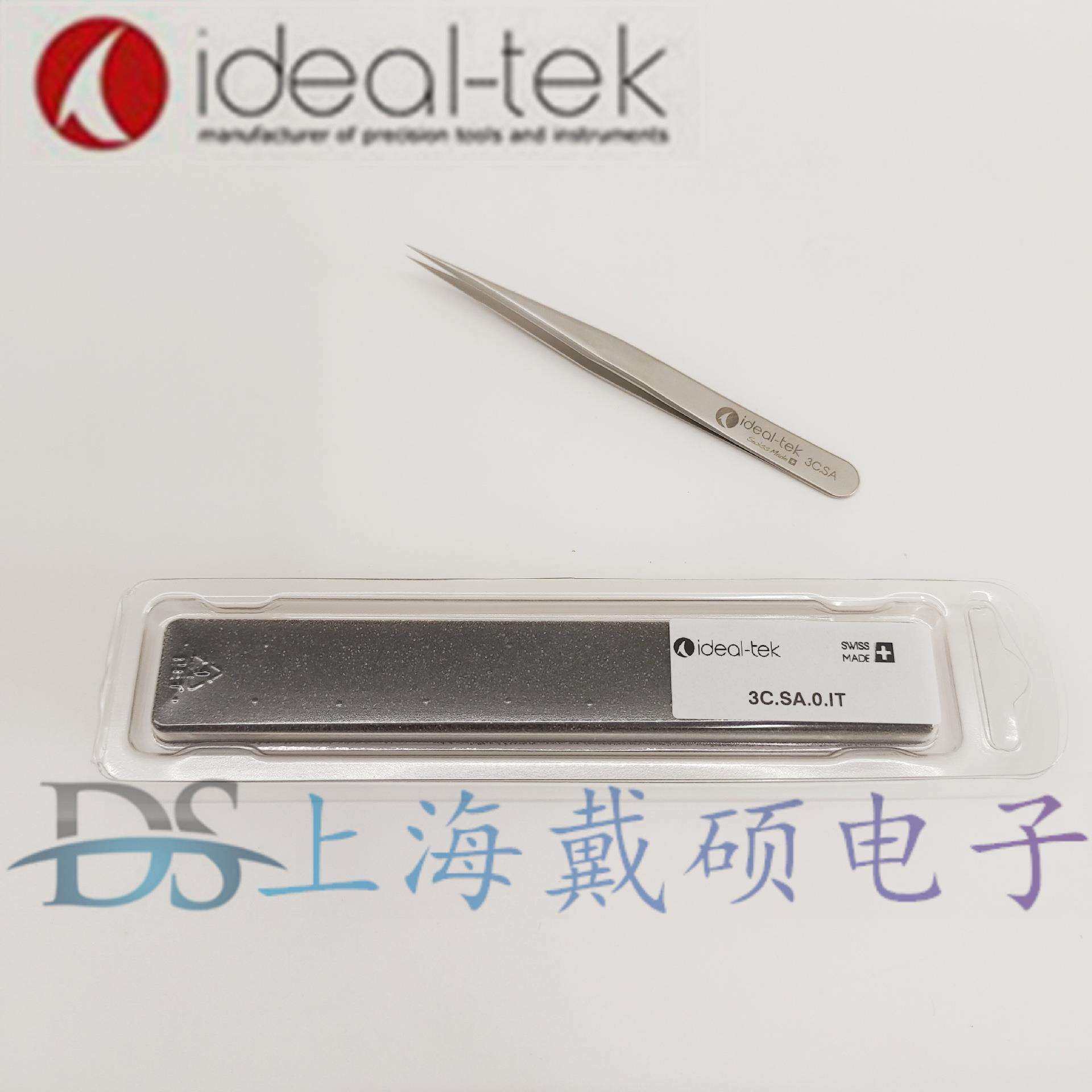 瑞士 IDEAL-TEK 3C.SA 不锈钢镊子 长度110 mm 不锈钢直尖