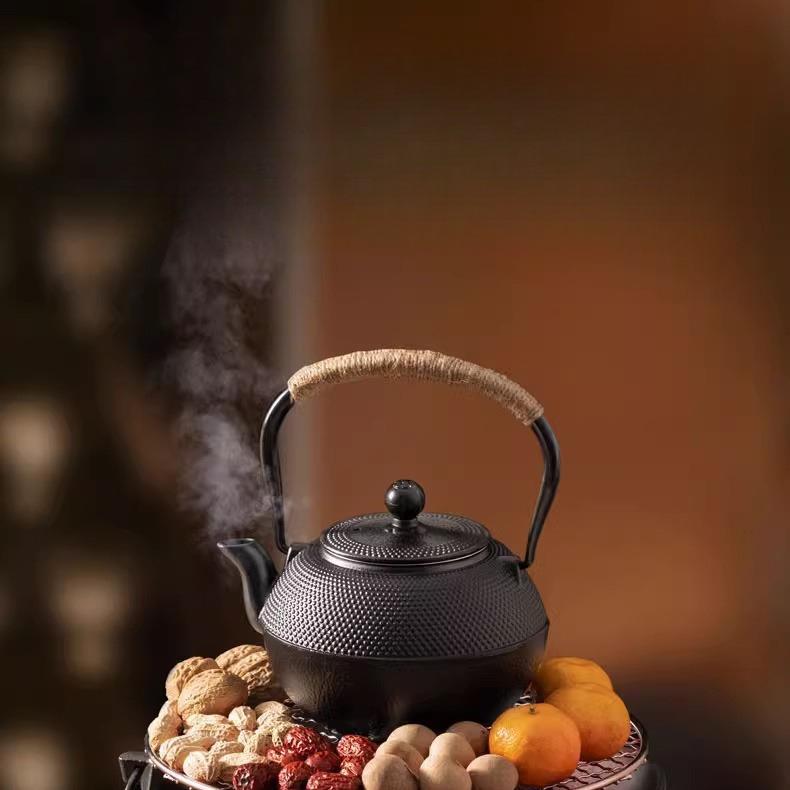 围炉煮茶铸铁炭炉家用烧烤炉火炉户外炉室内木碳取暖炉全套炭火盆