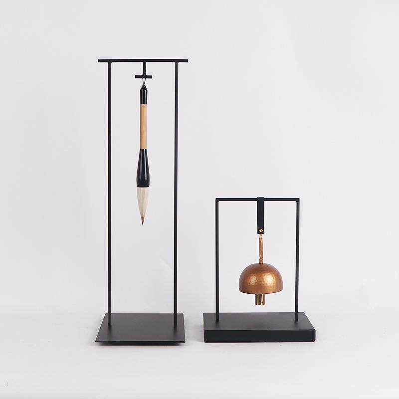 新中式书法书桌摆件文房四宝毛笔架笔挂装饰品禅意民宿软装工艺品