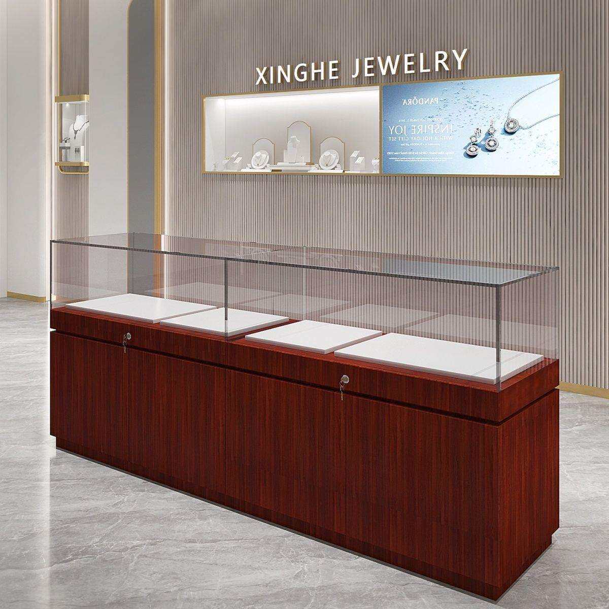 珠宝首饰展示柜手机玻璃展柜产品展览陈列柜博物馆文物展示台