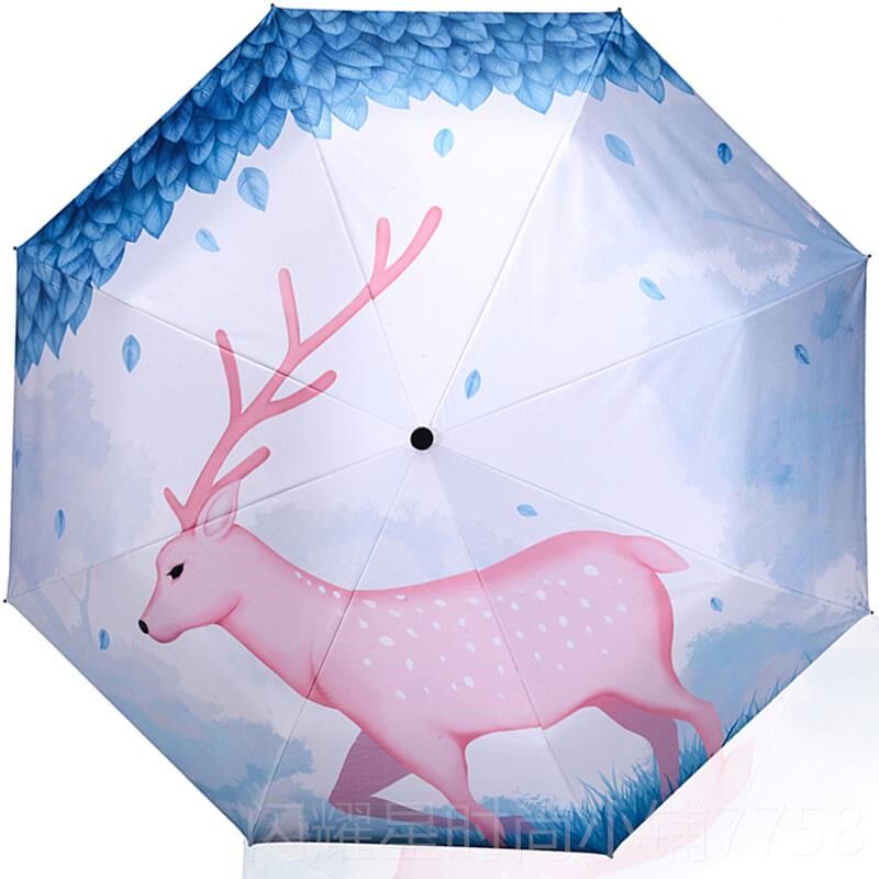 新款雨伞定l制ogo图案可印图片伞字照片订制广告来图印礼品做定伞
