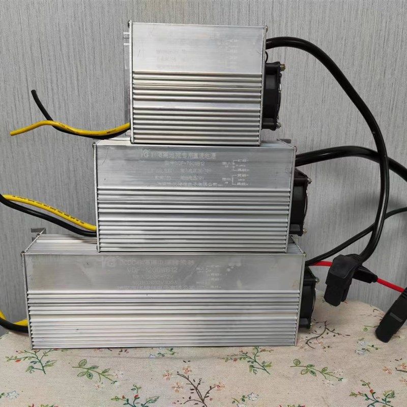 电动车地摊灯大功率品字头转换器48V60V72V转12V足600W灯箱直流降