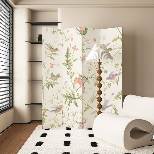 美式中古小清新i屏风隔断遮挡客厅家用卧室办公室酒店移动折叠实