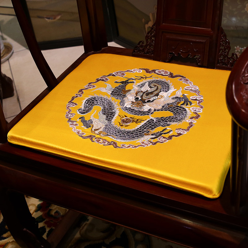 红木沙发坐垫椅子垫明清古典仿古圈椅太师椅餐桌椅防滑海绵垫定制