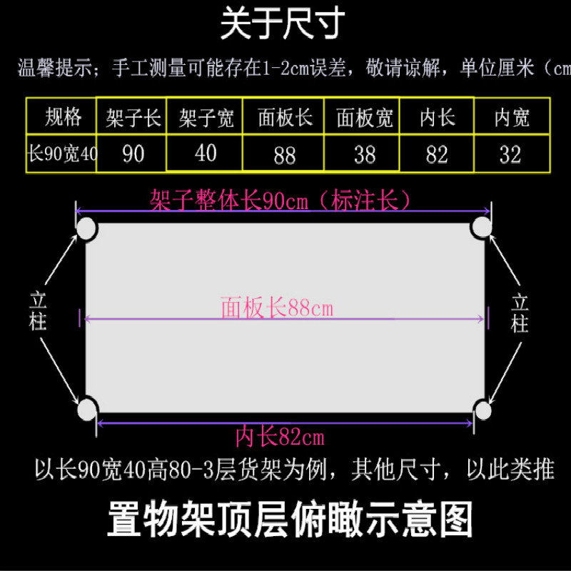 厨房不锈钢置物架4层微波炉烤箱落地架子酒店阳台收纳整理架家用