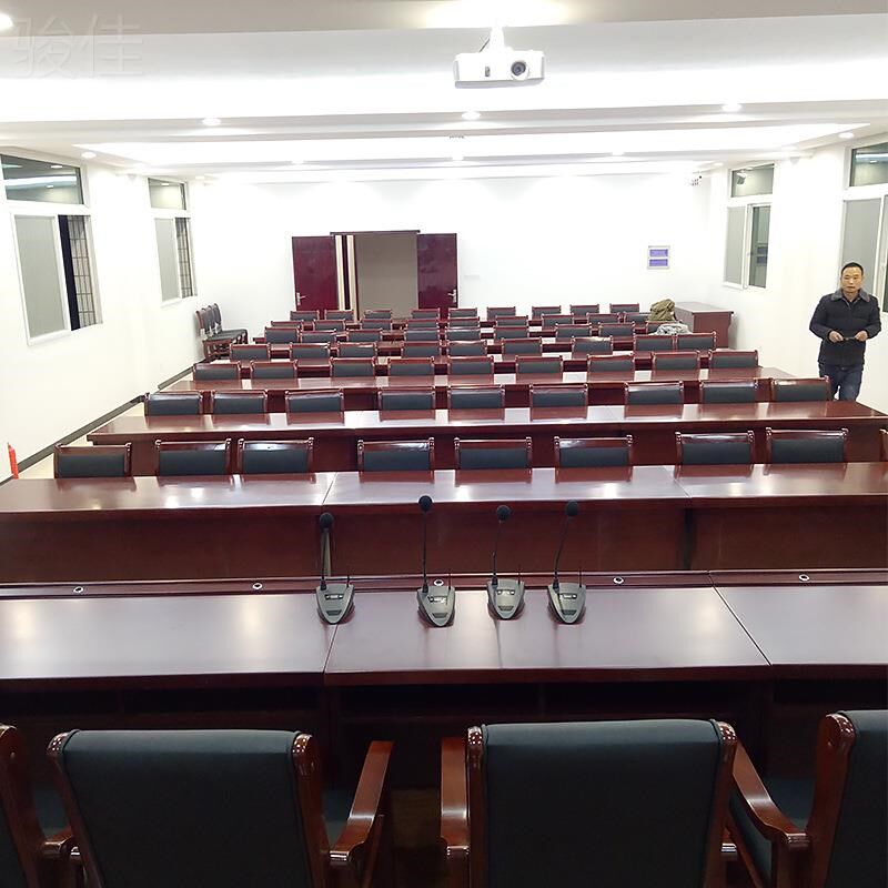 学生课桌椅会议桌培训桌实木长条桌木皮油漆条形桌简易会议长条桌