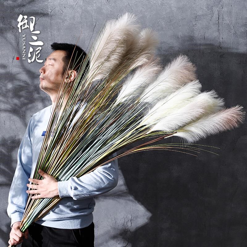 落地高枝干花仿真花假花枝条卧室客厅橱窗展示高级花束装饰摆件花