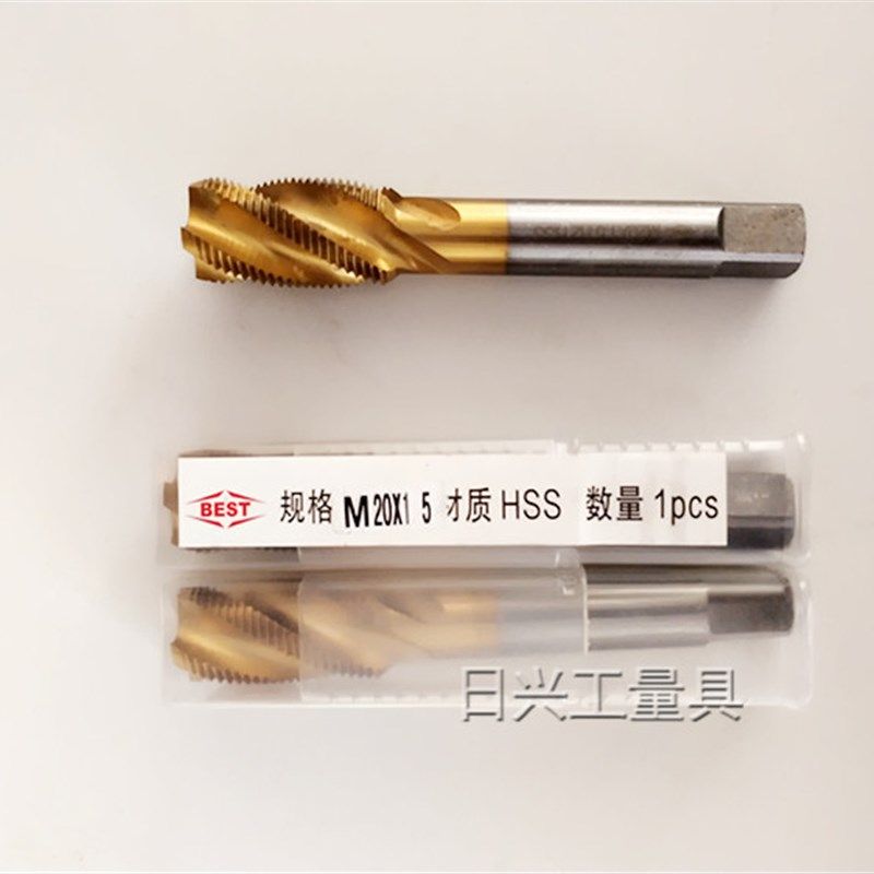 百斯特BEST 镀钛螺旋槽机用丝锥 M14 16 18 M20 M22 SM24 M27 M30