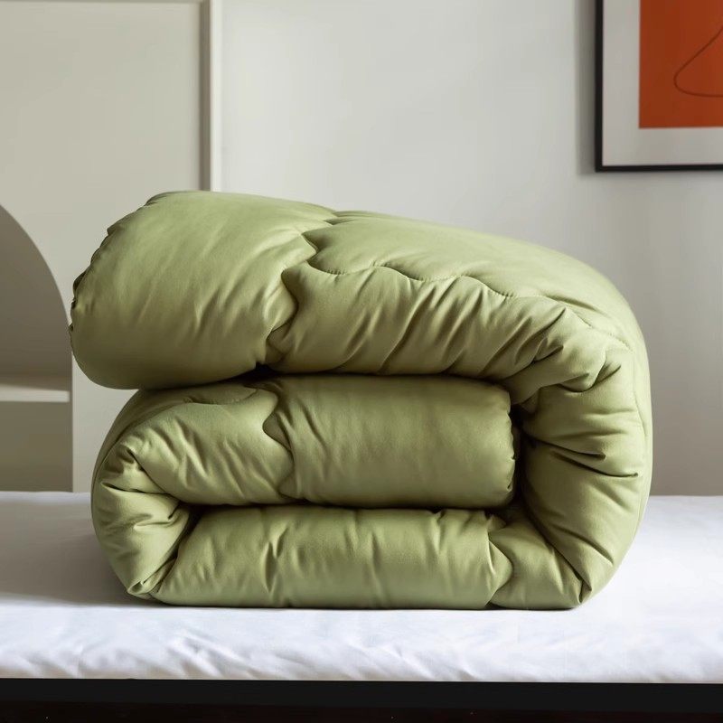 军绿色被子春秋冬被8斤学生宿舍被羽丝棉被芯四季通夏薄空调被3斤,床上用品,化纤被,淘宝优惠券,粉丝福利购,淘宝优惠卷