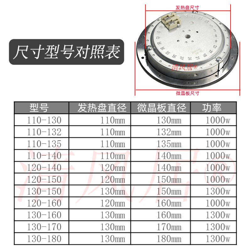 【手工电茶炉罐罐茶DIY电炉】线控开关调温发热芯带微晶面板茶炉