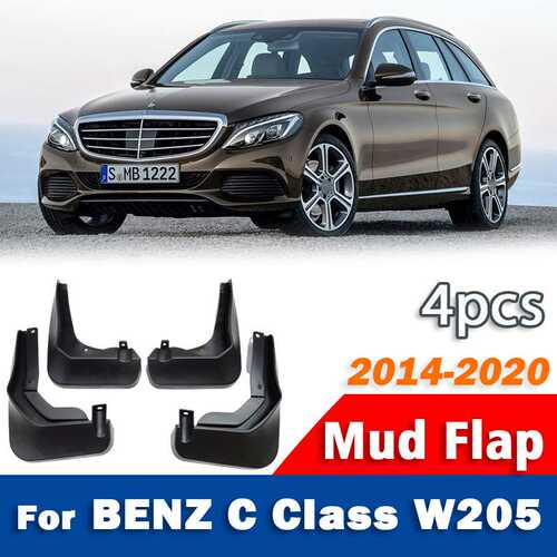 适用于奔驰C级挡泥板 Benz C w205 C级运动版 挡泥皮挡泥皮 14-20