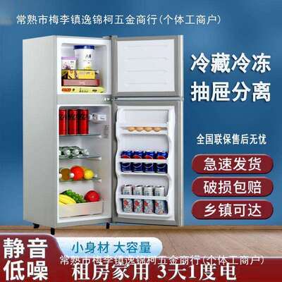 YZR扬子电器冰箱小型家用宿舍冷藏冷冻冰柜大容量1级节能电冰箱