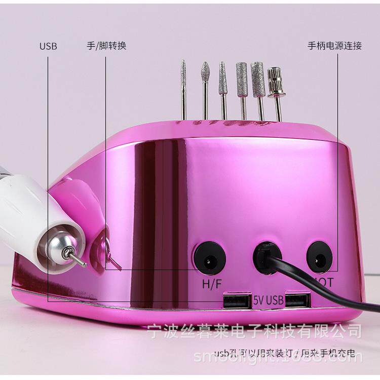 跨境台式美甲打磨机高速45000转卸甲磨甲一体机美甲店专用打磨机