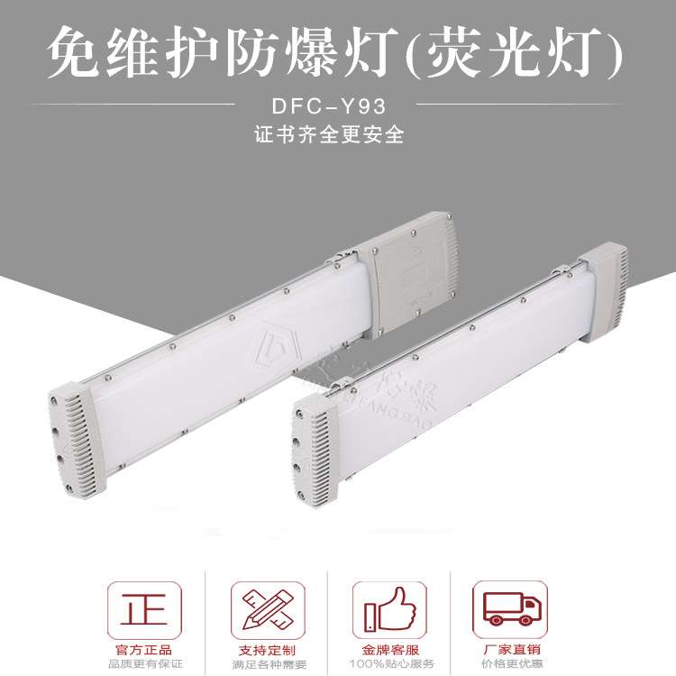 LED防爆荧光灯Y93防爆巷道灯20W40W60W管廊防爆吸顶灯