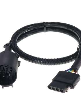 美式5针拖车线束 配原车拖车7针接头 拖车连接器 总长36inch