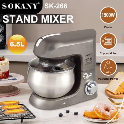 跨境sokany266家用揉面机和面机台式搅拌机Stand Mixer 6.5L;