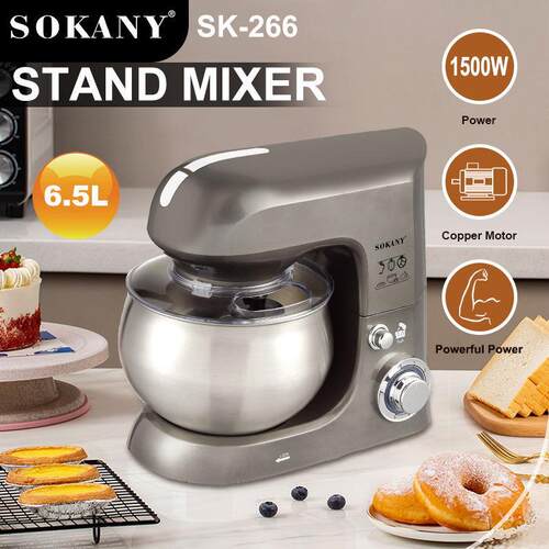 跨境sokany266家用揉面机和面机台式搅拌机Stand Mixer 6.5L;