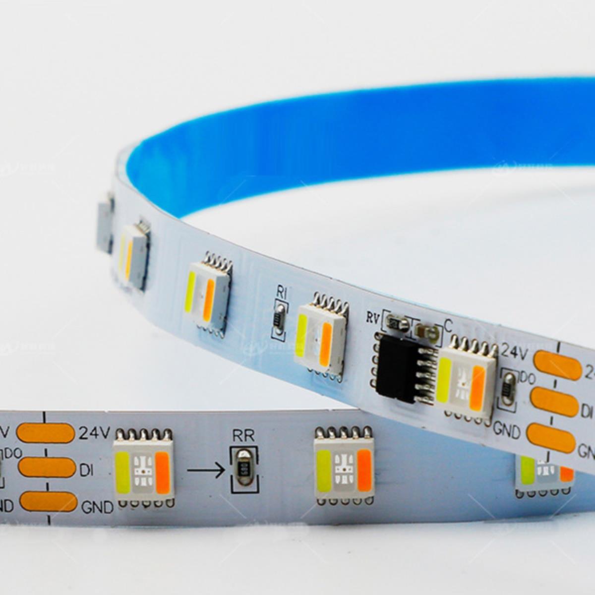 RGBWW五合一5050全彩灯条FW1906IC幻彩灯带24V氛围装饰编程跑马灯