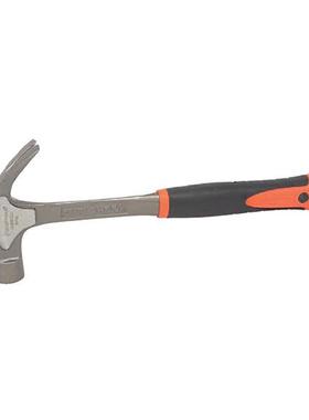 钢盾工具 橡胶手柄连体防震羊角锤20oz S088002