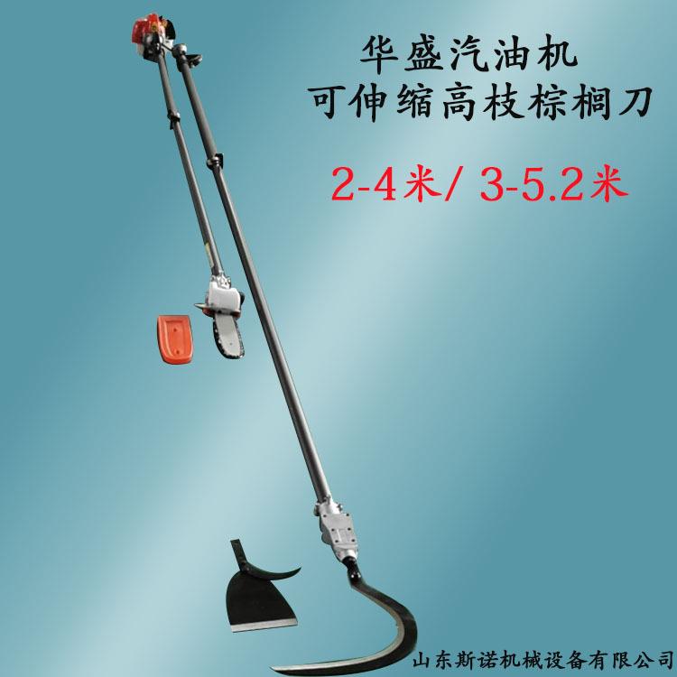 可伸缩加长的棕榈修剪机 汽油动力内燃式高枝油锯 棕榈树高枝修枝
