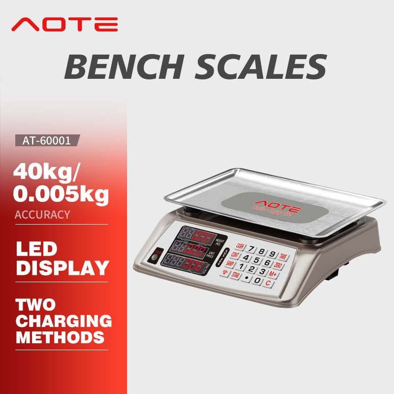 AOTE电子秤商用小型台秤精准称重电子称克称卖菜家用厨房公斤衡器