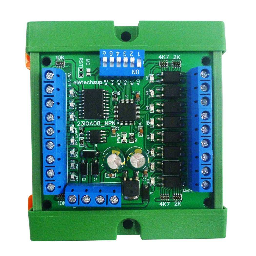 8 16 24 32 48CH多功能RS485远程IO模块PLC DI-DO扩展板DIN导轨