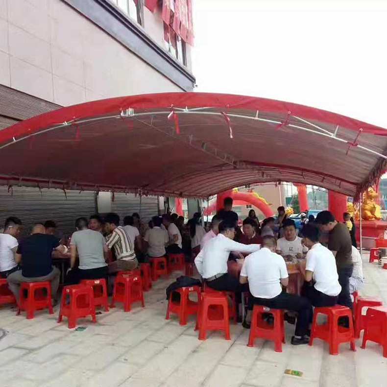 流动遮阳棚红白婚庆热镀管酒席帐篷户外简易拆组装停车雨棚