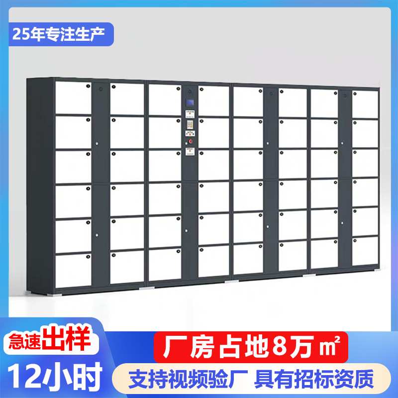 钢制智能存包柜条码刷卡扫码人脸识别可换颜色快递柜
