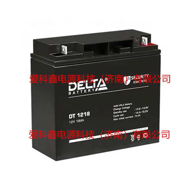 DELTA蓄电池 DT1218 12V18AH UPS应急电源直流屏船舶免维护电池