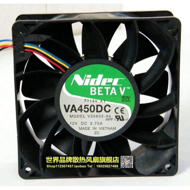 超猛 Nidec 12V2.75A 12CM 1238 双滚珠轴承散热风扇 V35633-94