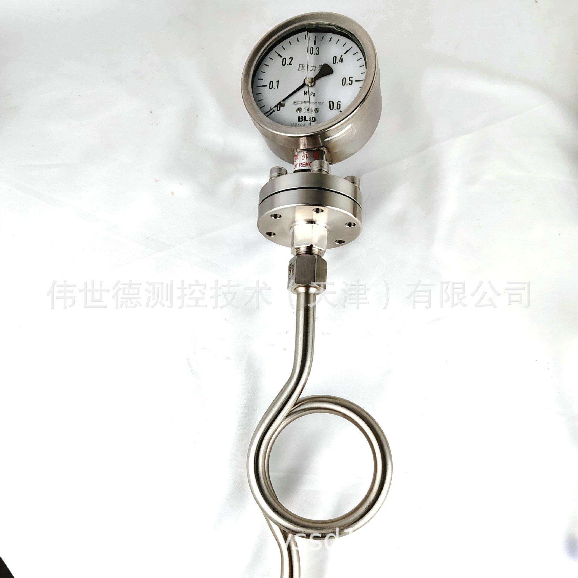 布莱迪BLD螺纹隔膜压力表 PYTHN-100.AO..F20.6MPA缓冲管散热器