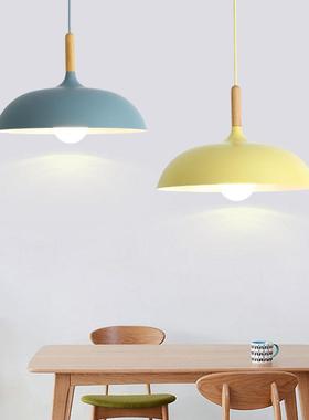 北欧简约创意个性半圆白色锅盖吊灯loft铁艺单头餐厅客厅饭店灯具