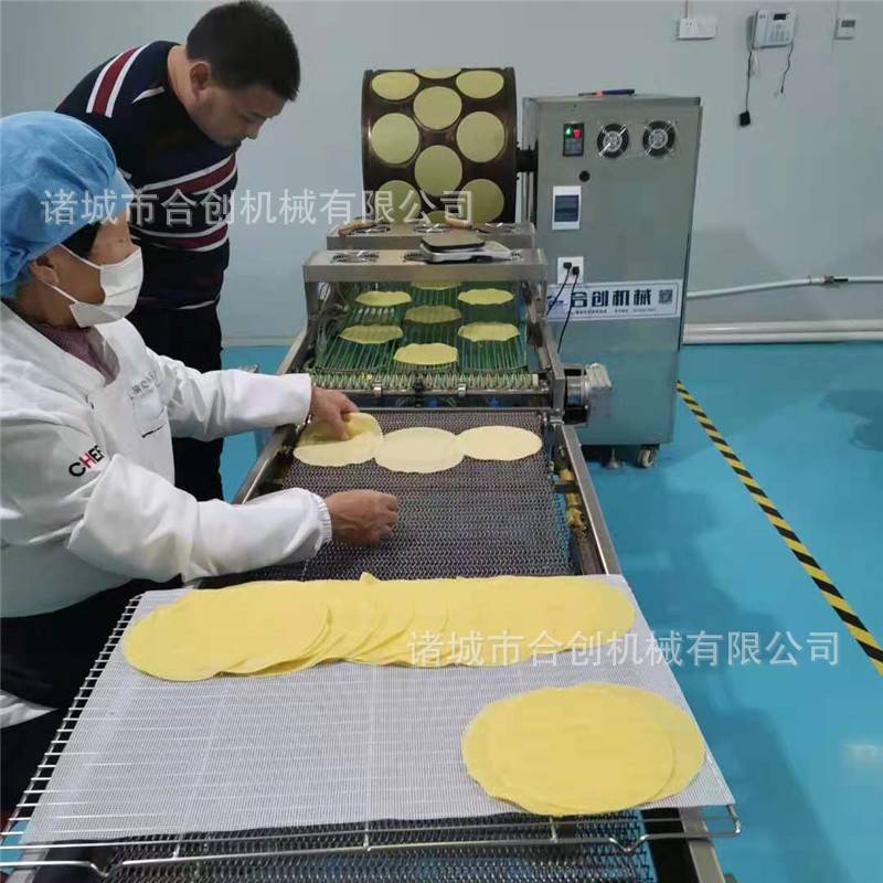 诸城蛋皮机肉卷蛋皮机电磁加热三排全自动千层蛋皮机厂家现货