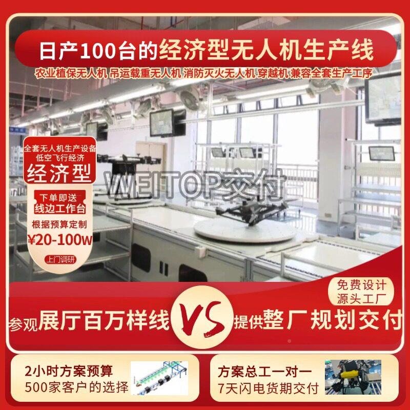 广应多供旋翼固定翼东无人机组16装线车间布局规划库停机坪机生产