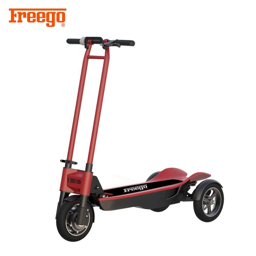 新款10寸电动滑板车越野折叠成人减震自行车爆款三轮锂电池代步车