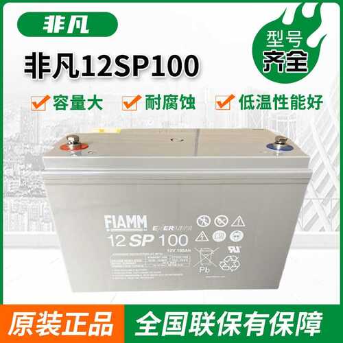 FIAMM非凡蓄电池12SP100铅酸12V100AH/12FGL/免维护UPS直流屏电厂