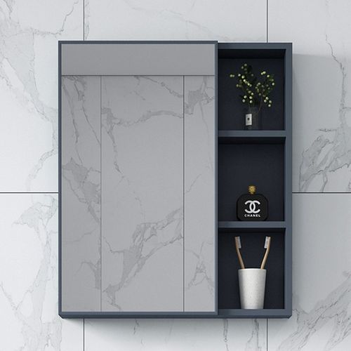 北欧式挂墙式镜柜l单独收纳盒太空铝镜箱浴室柜组合卫生间储物镜