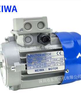 MEIWA电机INDCUTION MOTOR YS6334立式安装三相异步马达0.25KW