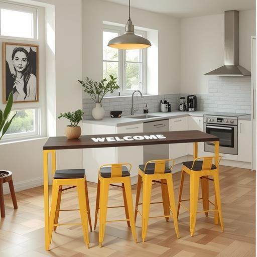 工业风奶茶店吧台桌酒吧桌椅组合家用创意长条桌铁艺吧台靠墙窄桌