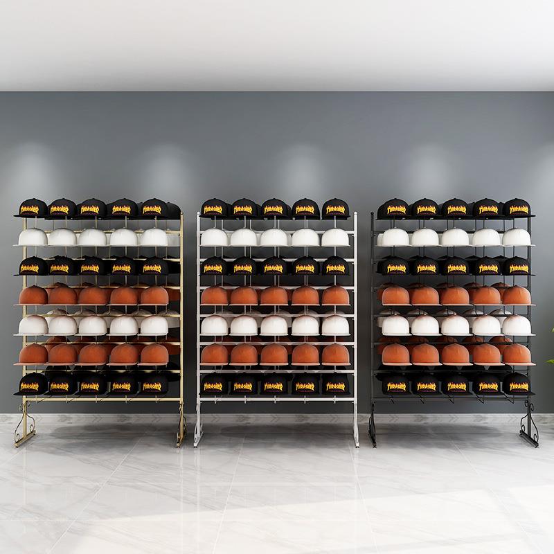 帽子展示架落地成人儿童母婴店陈列道具货架卖场上墙帽托收纳架子