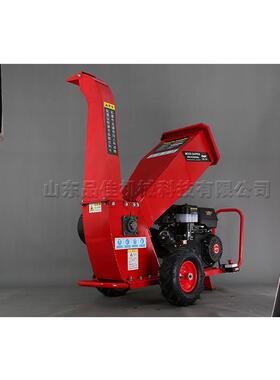 小型园林树枝粉碎设备 绿化带道路两旁修剪机 移动式秸秆处理设备
