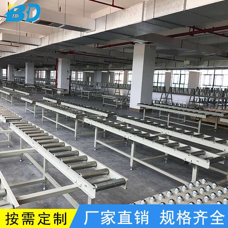 不锈钢无动力辊筒输送机小型O型带单链轮滚筒输送机流水线输送机